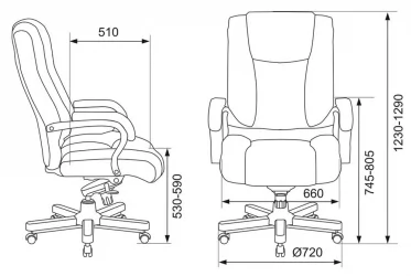 Кресло руководителя Бюрократ T-9925WALNUT Светло-коричневый