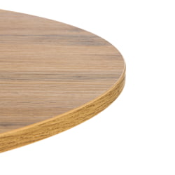 Обеденный стол URANUS ЛДСП/металл, 90x90x77 см, Дуб вотан/Черный