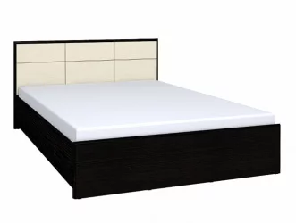 Кровать Люкс 1800 АМЕЛИ 101 с основанием дерево (венге)