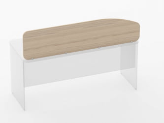 Экран разделительный Glassy 5.12.16 Дуб молочный