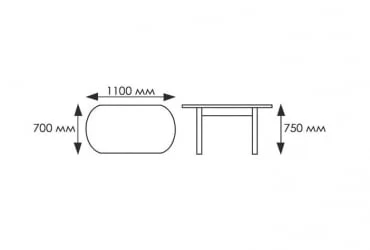 Стол обеденный Европейский фп Св кирпичики С003 ЛДСП дуб выбеленный