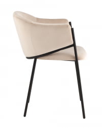 Стул Брасе велюр Молочный / Brace