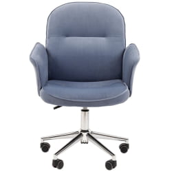 Офисное кресло CHAIRMAN HOME 130 велюр Голубой