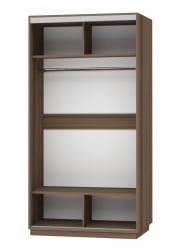 Шкаф-купе двухдверный Экспресс Хит Париж/Ясень шимо темный