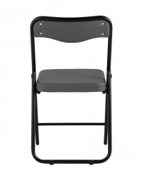 Складной стул Джонни black экокожа Серый