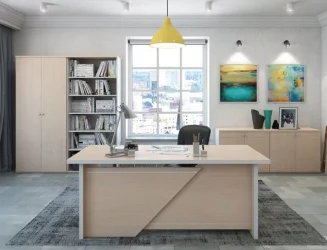 Большой письменный стол ZOM27510302 Дуб шамони светлый