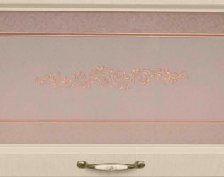 Шкаф-витрина кухонный (с системой плавного закрывания) Оливия 71.08.1