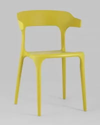 Стул пластиковый Neo с подлокотниками Горчичный