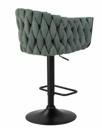 Стул барный DOBRIN LEON Зеленая ткань LAR 275-23
