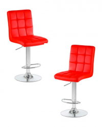 Стул барный DOBRIN KRUGER (красный) 2 шт
