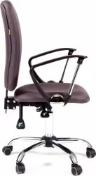Офисное кресло для оператора CHAIRMAN 9801 Chrome темно-серый