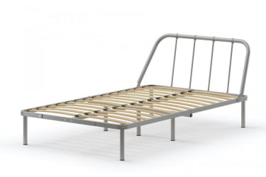 Детская кровать Мира с ортопедическими латами Материал фасада: Металл; Спальное место: 1600х2000 мм; Цвет: Белый