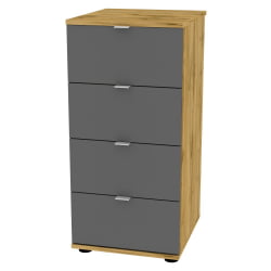 Комод Алиса(K3)856х401х459сторцевойручкой(ДВ-Графит)