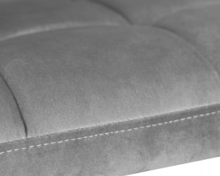 Компьютерное кресло ДОБРИН ТЕРРЙ БЛАCК (серый велюр (МДЖ9-75)) / DOBRIN TERRY BLACK (MJ9-75))