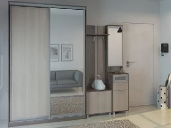 Вешалка WEST  600 Модуль 1 Ясень шимо темн/ясень шимо св