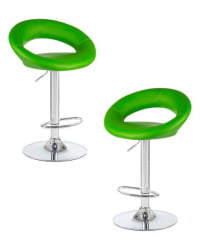 Стул барный ДОБРИН МИРА (зеленый) 2 шт / DOBRIN MIRA