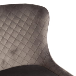 Стул MANTRA (mod. 713) ткань/металл, 49х61х82 см, высота до сидения 49 см, серый barkhat 26/черный