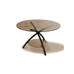 Стол журнальный Дуэт 3 Чёрный/ тонированное