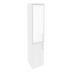Шкаф высокий узкий левый ONIX O.SU-1.2R(L) white Белый Бриллиант