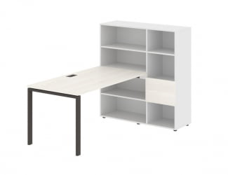 Рабочая станция EDIS EURST 1215 Ясень Траун Мокко Белый