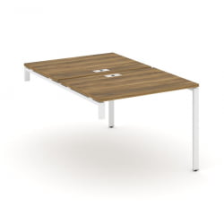 Двойной стол-надставка на опорную тумбу CONCEPT CN.DSN-001 Сандал Янтарный Белый