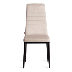 Металлический стул Easy (mod. JSC02-1) металл, флок, 41 х 52 х 96 см, beige (молочный) HLR2 / черный