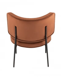 Кресло District Lounge велюр Шоколадный