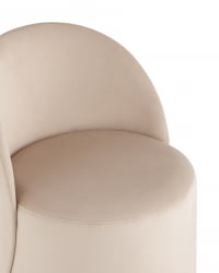 Пуф Loreen вращающийся велюр Молочный