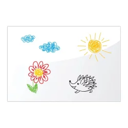 Доска магнитно-маркерная стеклянная BRAUBERG 40х60 см Белая