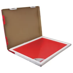 Доска магнитно-маркерная стеклянная BRAUBERG 60х90 см Красная