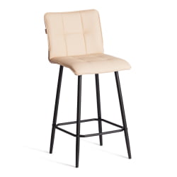 Барный стул Bari/Бари экокожа , бежевый, 42х55х99 см