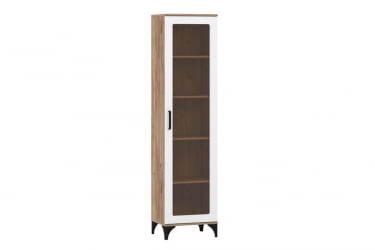 Шкаф-пенал Марсель НМ 013.06 Меренга Дуб Крафт табачный