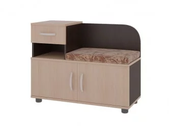 Тумба для обуви Аврора Дуб млечный / Венге_76638