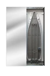 Узкий шкаф в прихожую Iron Slim (левый, купе) Венге