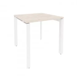 Стол рабочий на П-образном м/к ОНИКС О.МП-СП-0.8 Денвер Светлый/Белый / ONIX O.MP-SP-0.8