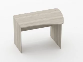 Стол эргономичный Glassy 1.12.12Пр Дуб сантана светлый