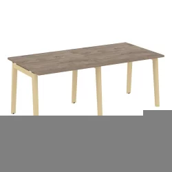 Стол переговорный (2 столешницы) ONIX WOOD OW.PRG-2.1 Тиквуд Темный/Светлый