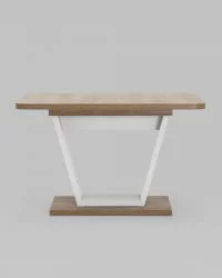 Большой обеденный стол Веcтор 120-160 дуб Ка-пепел / Vector