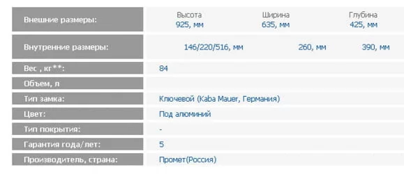 Депозитная ячейка DB-6/3 DGL