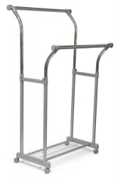 Гардеробная вешалка для одежды CH-4375 85-145x44x102-170 см, серый/хром