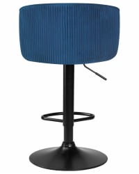 Стул барный DOBRIN DARCY BLACK (синий велюр (1922-20))