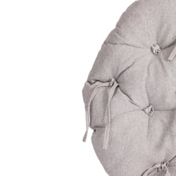 Кресло CLOUDE рогожка/металл, 97х98х90-96см, серо-бежевый, 3M 16/2