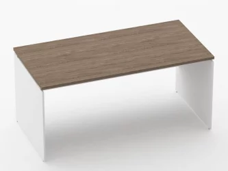 Стол прямой Дека ЛДСП каркас 75.08.16 Дуб Верцаска/Белый / Deka