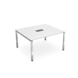 Стол системы БЭНЧ, переговорный, начальный GLOSS LINE НСПН-П.928 Белый Премиум