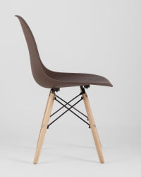 Стул Eames Style DSW коричневый 4 шт. комплект (разборный каркас)