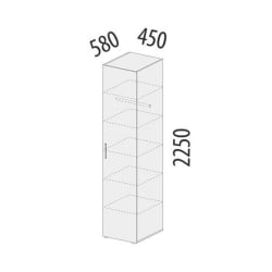 Шкаф-пенал Николь 901.10