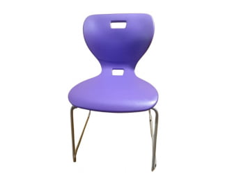 Стул универсального назначения АУРА Л (рост 6) Фиолетовый/Каркас серый / AURA L