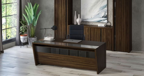 Шкаф высокий широкий (2 высоких фасада стекло сатин в раме) Corner COR.ST-1.10R Орех Лоренцо