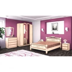 Тумба прикроватная Виктория 03 Макиато Дуб молочный с патиной