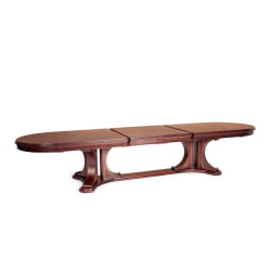 Стол VERSAL овальный бук, мдф, 300 (350/400) х 110 х 78 см, Tobacco